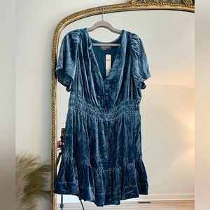 Anthropologie Velvet Somerset Mini Dress - 1x